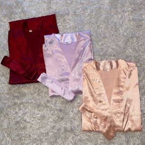 Sexy silk robes